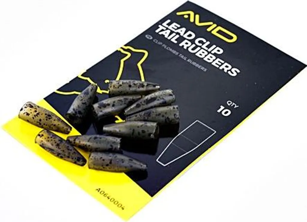 Clips Plomb Camouflés Avid Carp Outline avec Tail Rubbers résistants