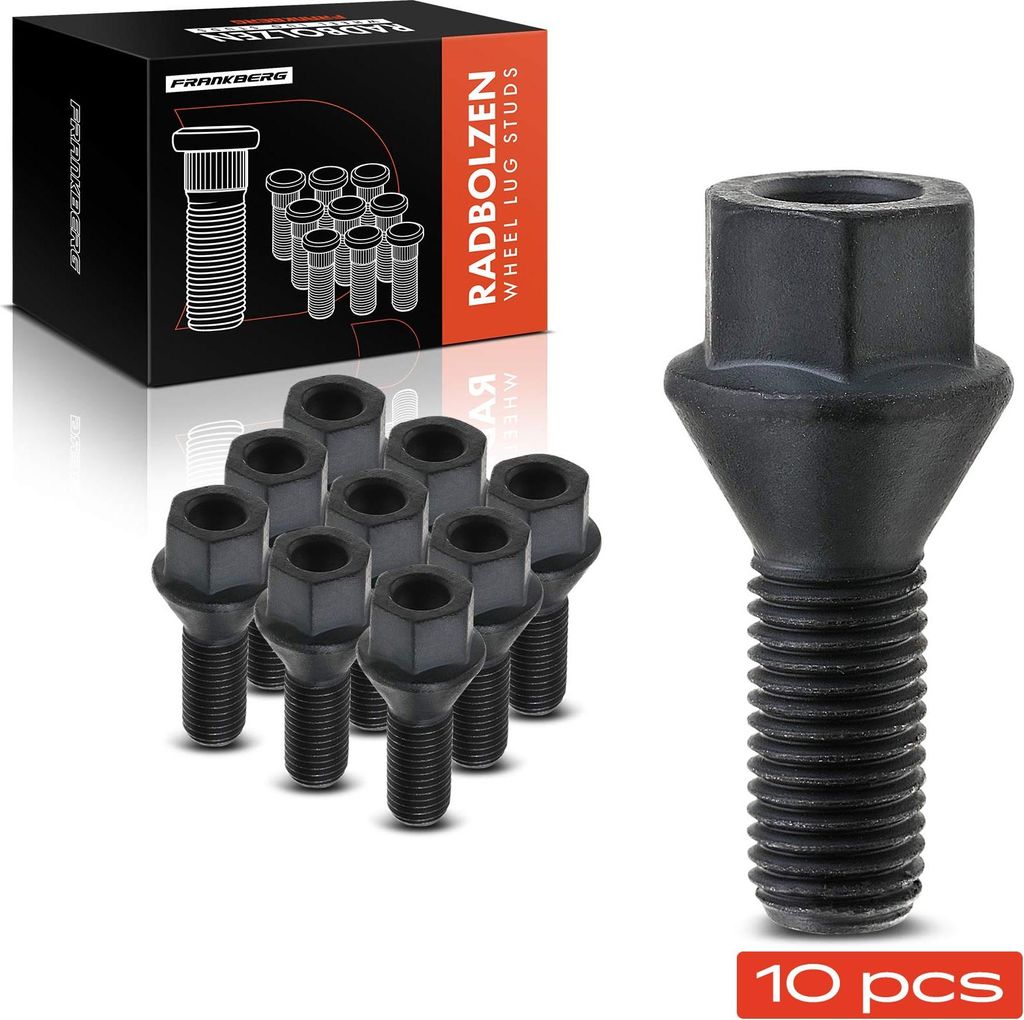 Frankberg 10x Radschraube für BMW E36 E46 E90 E91 E92 E93 E60 E61 E81 E87 MINI