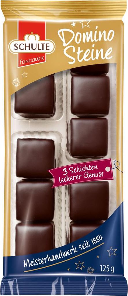 Schulte hořké čokoládové domino s marcipánem a ovocnou Obrázek produktu 