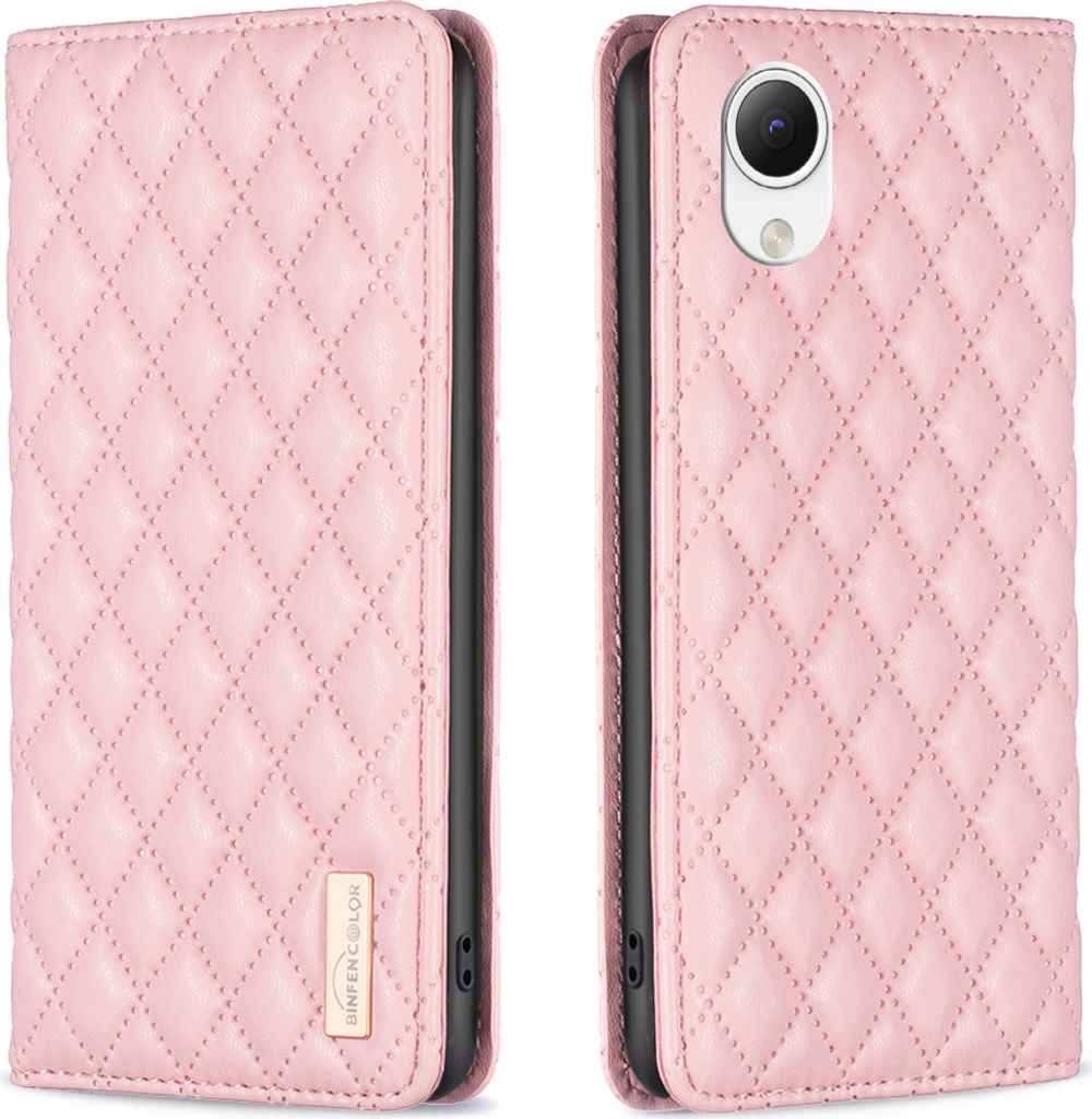 Galaxy A23E Hülle, Elegant Bookstyle Flip Leder Kartenfächer Schutzhülle mit Ständer für Samsung Galaxy A23E Pink