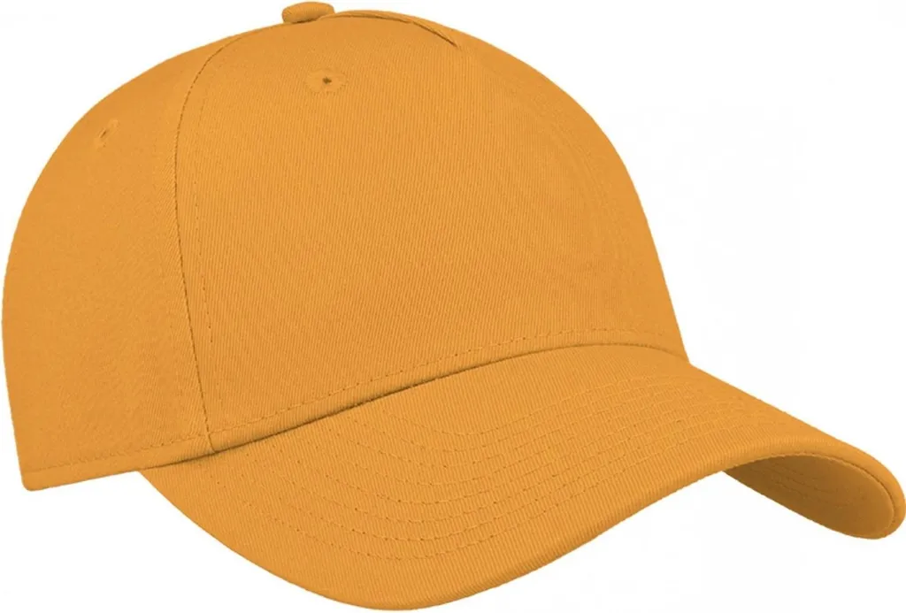 Atlantis AB714 Giallo: Cappello Baseball Cotone Organico Regolabile