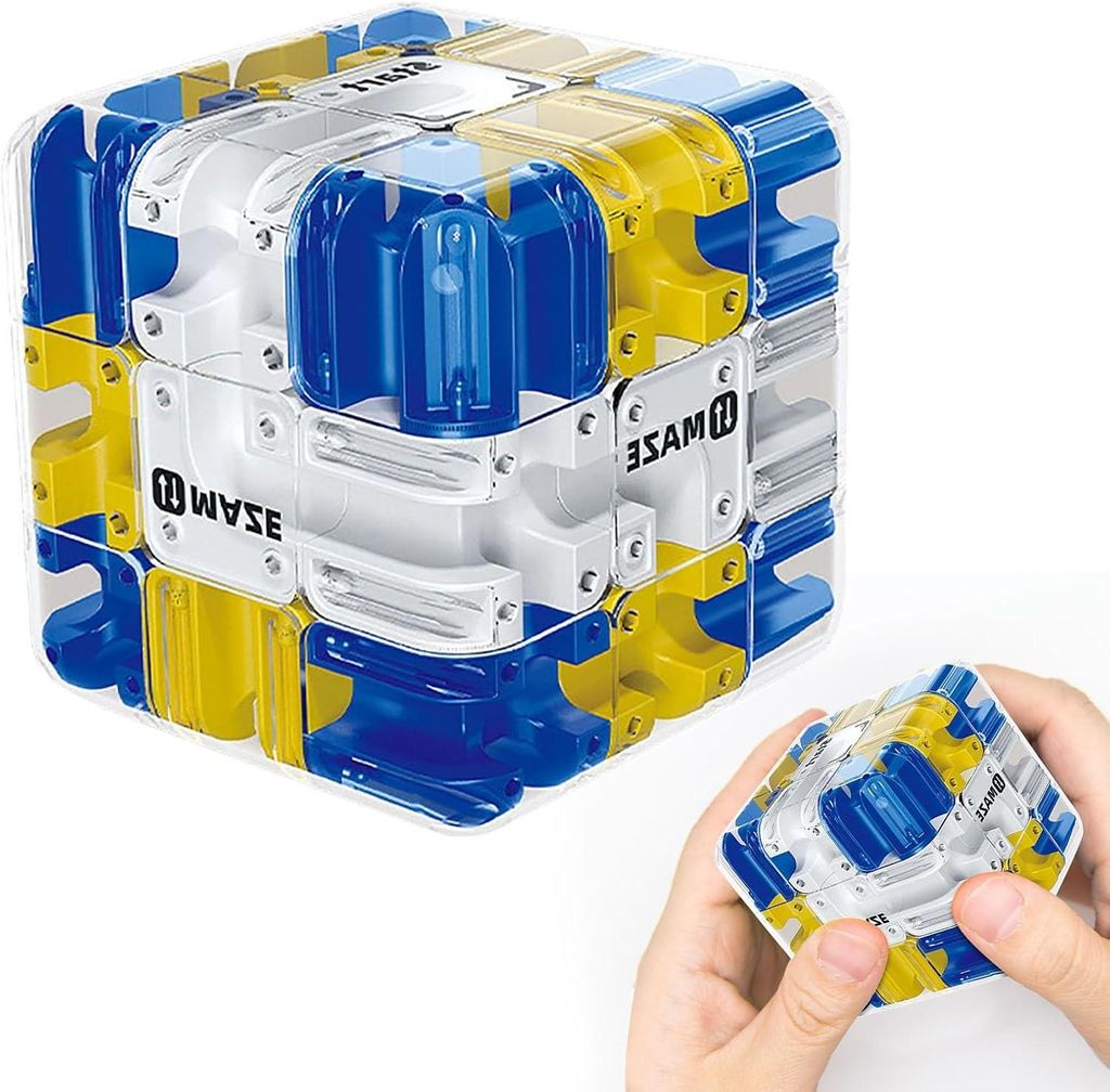 3D Labyrinth Würfel – Cube Maze Logikwürfel – Geschicklichkeitsspiel für Kinder
