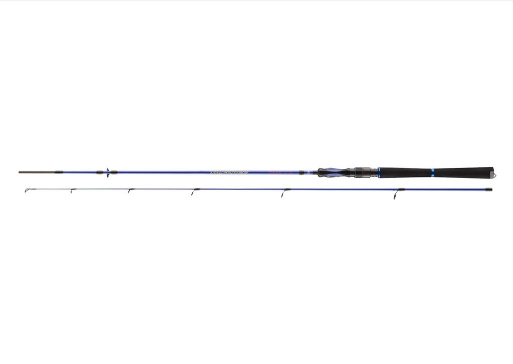 A fishing rod is shown against a white background.