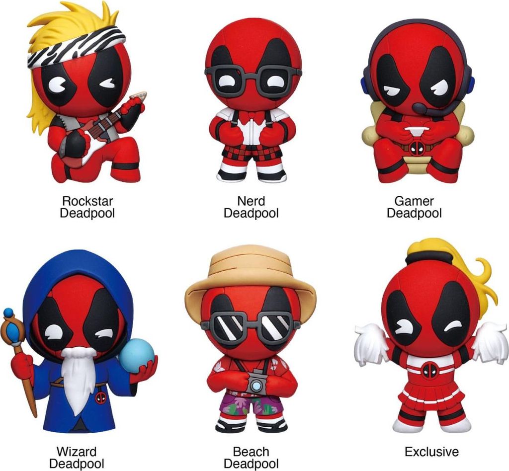 Marvel 3D Magnete Deadpool Classic Series 1 Display (12)