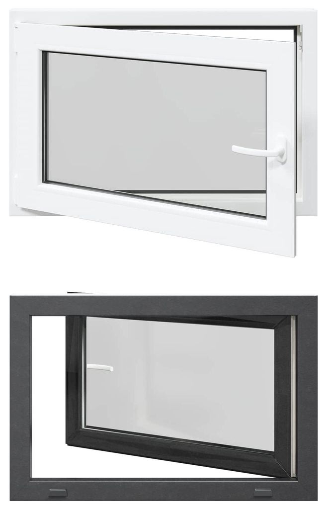 vidaXL Okno do sklepa s otvíráním a otáčením, model RISOR, Obrázek produktu 