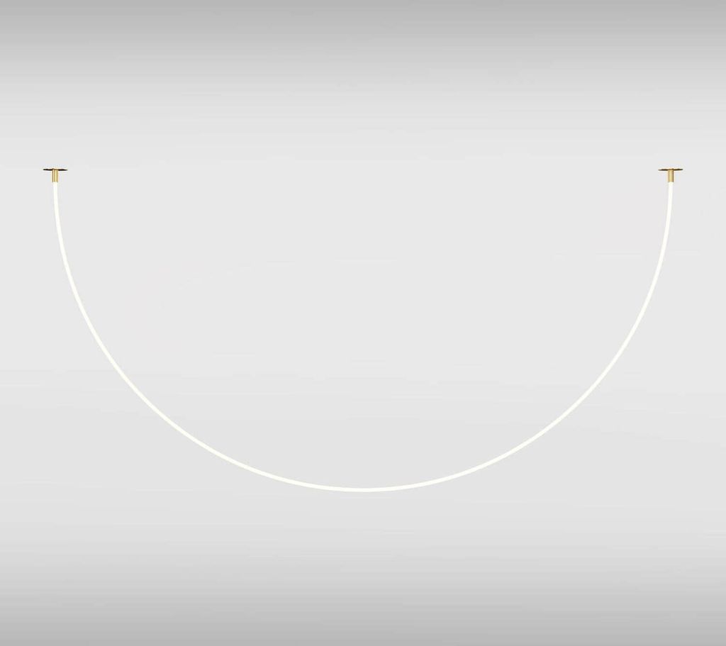 Maytoni Tau LED Pendelleuchte, Hängeleuchte 40W Gold-Farbe Warmweiss