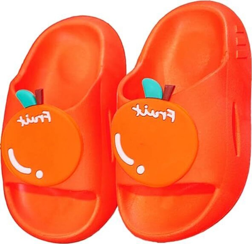 Kinder Süße Cartoon Obst Pantoletten - Offene Sandalen mit Dicker Sohle, Ideal für Strand, Pool und als Geschenk, 29/30(190mm)