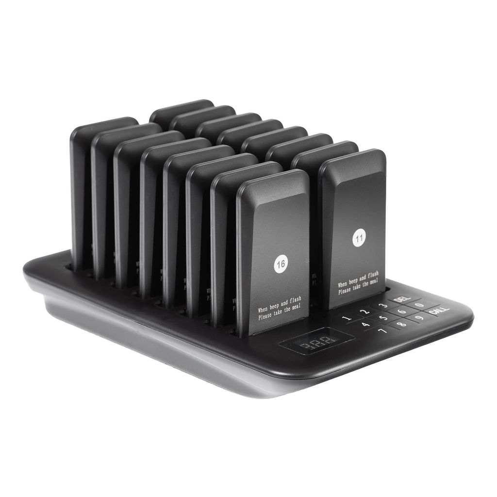 SEVICO 16x Gäste-Pager Pager Rufsystem Restaurant Pager System Restaurant 100–300 m F392