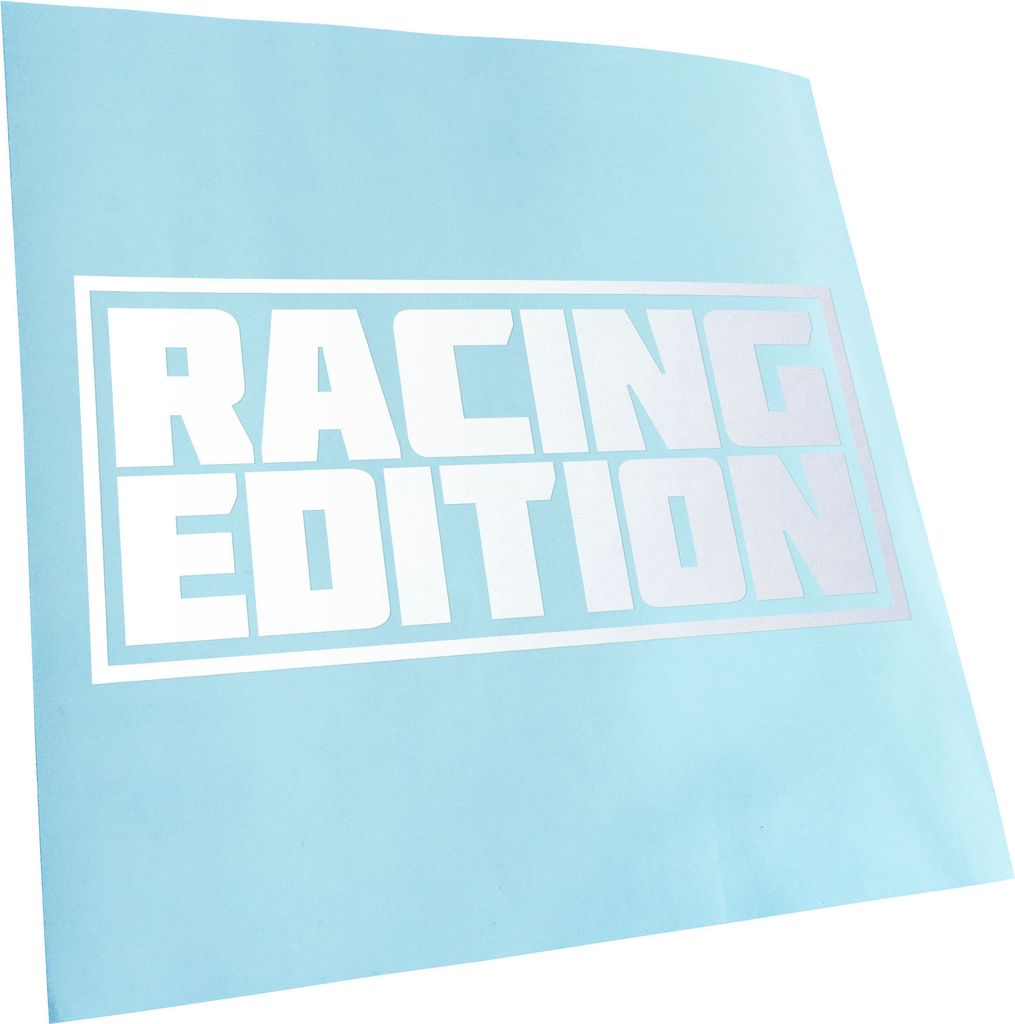 Kiwistar - Autoaufkleber - Racing Edition V2 - Mattweiss - 24x11cm - Aufkleber für Auto, Laptop, Fahrrad, LKW, Motorrad Mehrfarbig JDM Decal Racing