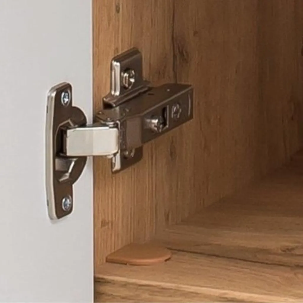 Armoire Malvo 55cm finition Chêne : gain de place et double portes - 8