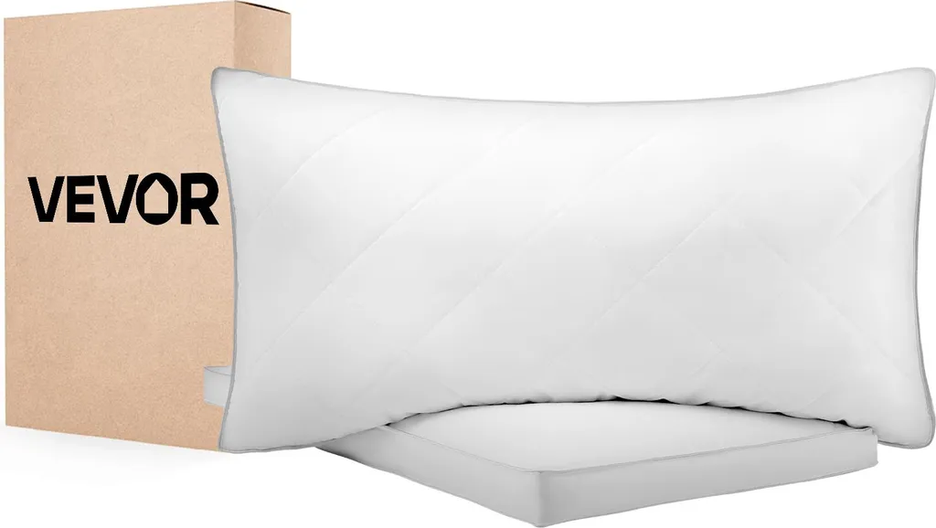 VEVOR Oreiller Queen Size Lot de 2 avec Garnissage Duvet Alternatif