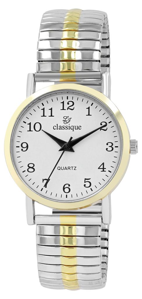 Classique Herrenuhr mit Metallzugband Produktbild 