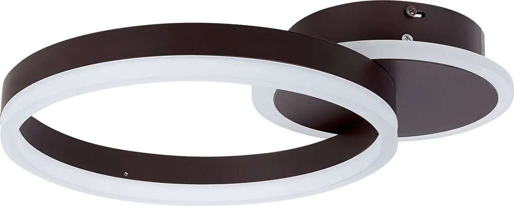 Lampe de table LED minimaliste marron socle rond pour chambre à coucher