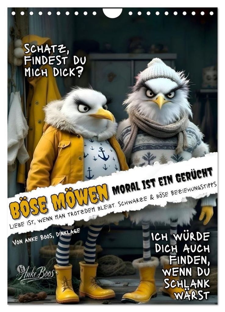 Böse Möwen - Moral ist ein Gerücht (Wandkalender 2027 DIN Produktbild 