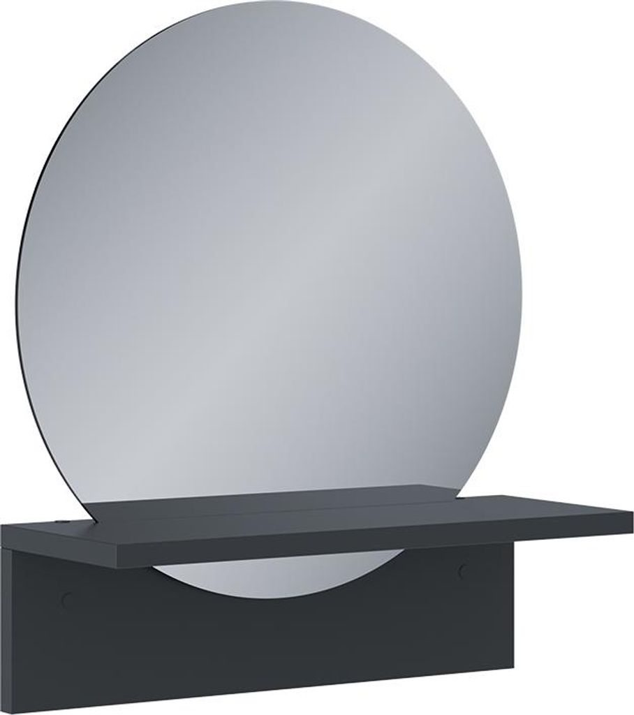 Badezimmerspiegel Vicco Elyra Schwarz 40 x 47.5 cm mit Produktbild 