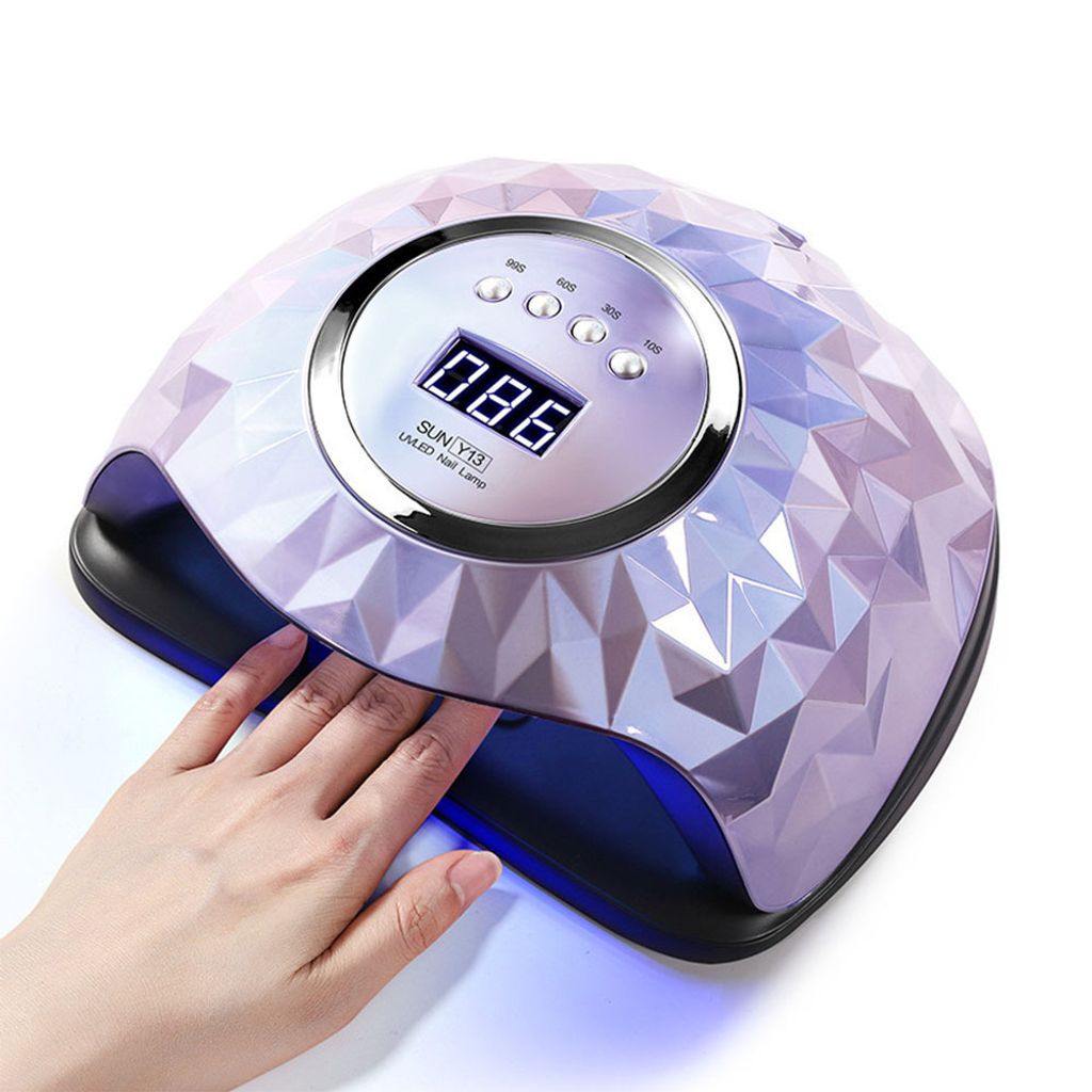 268W Nageltrockner LED UV Lampe Profi Lichthärtungsgerät Nagellacktrockner Gel Dryer mit 4 Timer DE, Lila