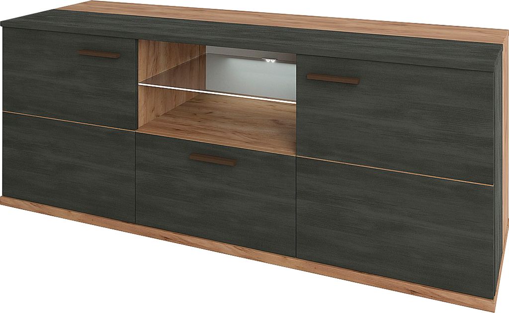 nabbi Fernsehtisch Ardal TV-E-2D/1DR - nördlicher Baum / Craft-Tabak