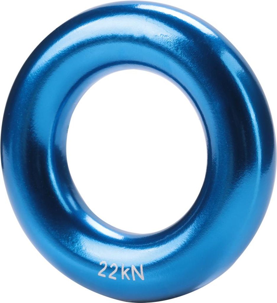Runder Aluminium Abseilring Klettern Perfekte Spannung Aluminiumlegierung O Ring(blau)