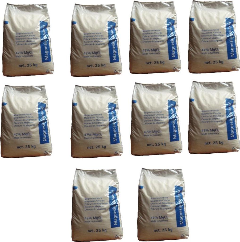 Magnesiumchlorid 10x25kg 47% MgCl2 Entstaubungsmittel Frostschutzmittel #2