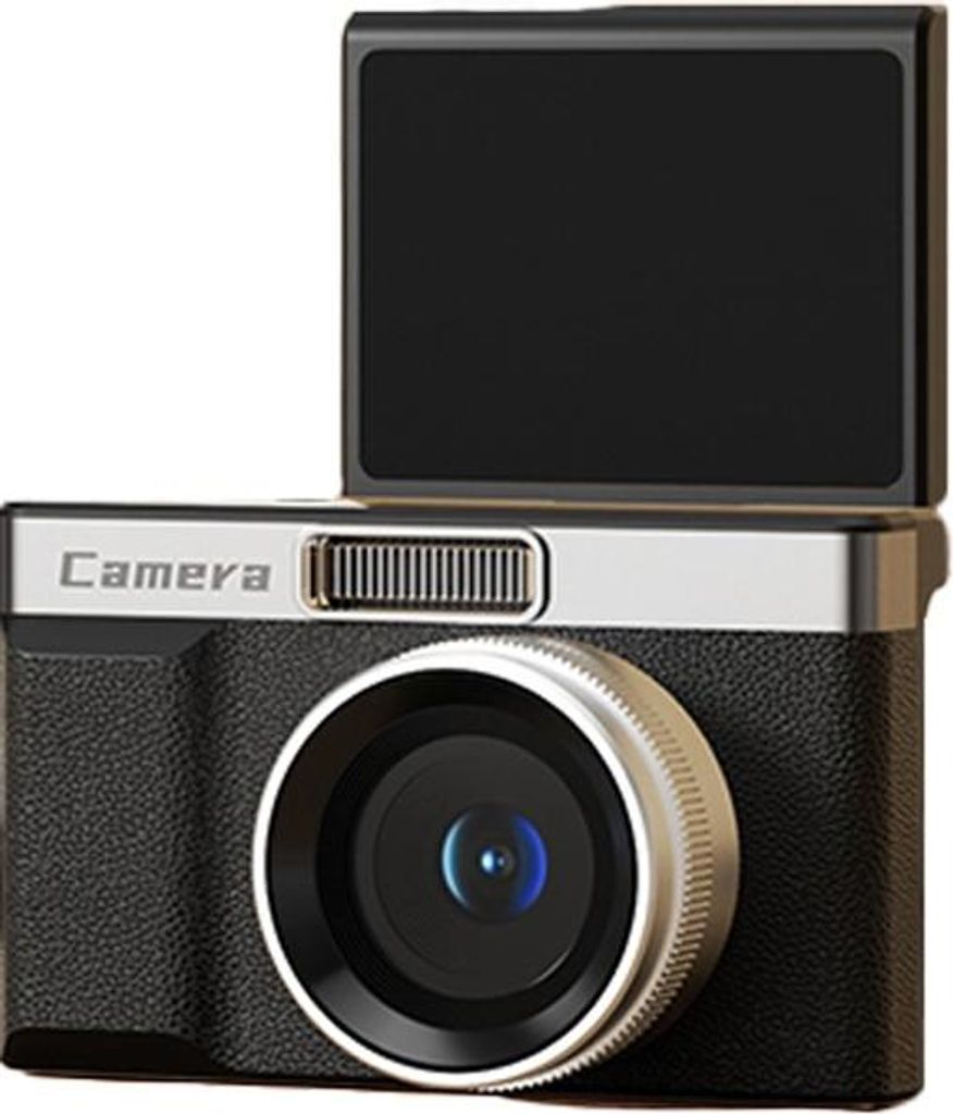 INF Retro Digitalkamera mit Dual-Objektiv, 5x Zoom & 2,4" LCD Bildschirm Schwarz