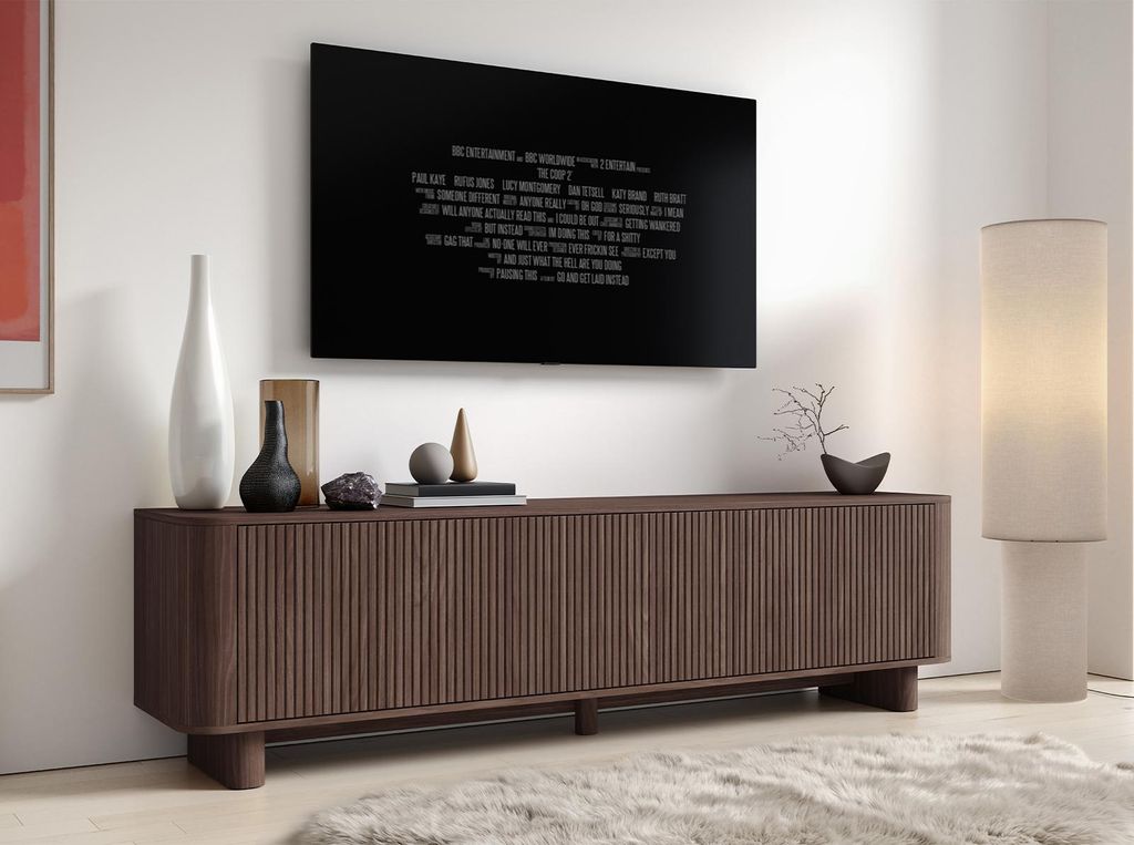TV-Schrank Hängende RTV Kommode 200 cm Misterio Lamellen Produktbild 