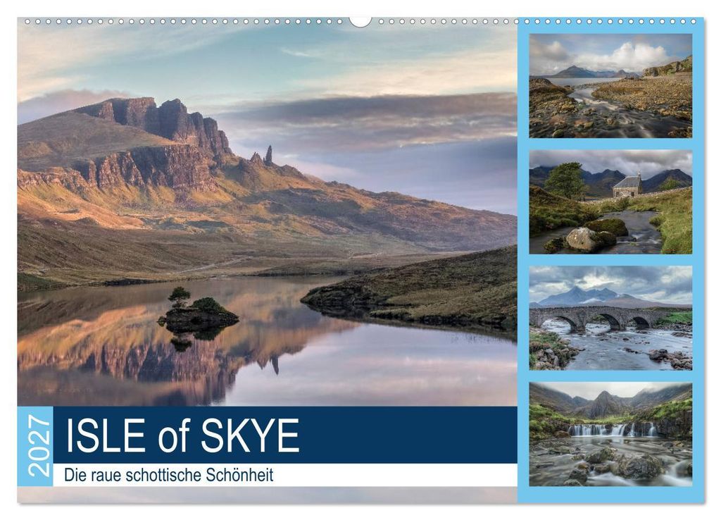 Isle of Skye, die raue schottische Schönheit (Wandkalender 2027 DIN A2 quer), CALVENDO Monatskalender