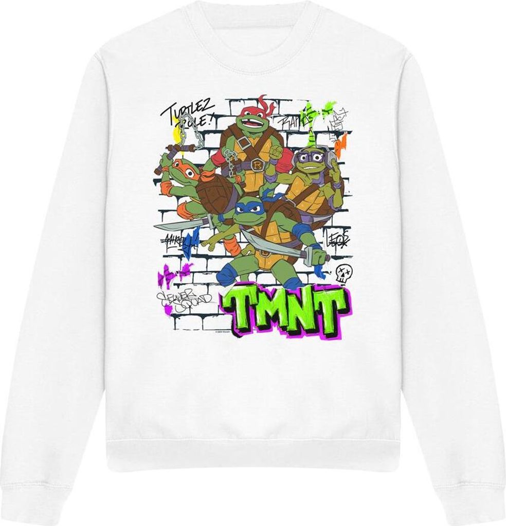 Tales of the Teenage Mutant Ninja Turtles - Sweatshirt für Herren/Damen Uni TV12671 (XL) (Weiß)