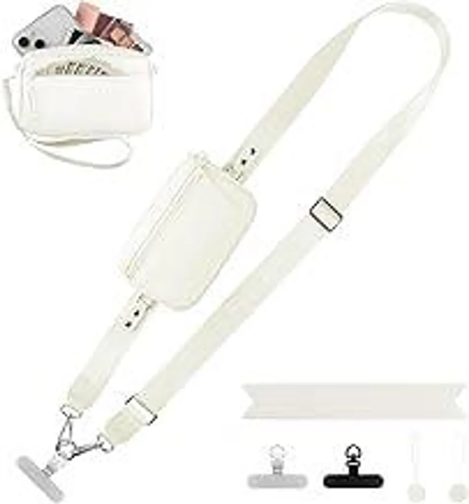 Cinturino Cellulare Universale Bianco | Portafoglio RFID 360 Gradi