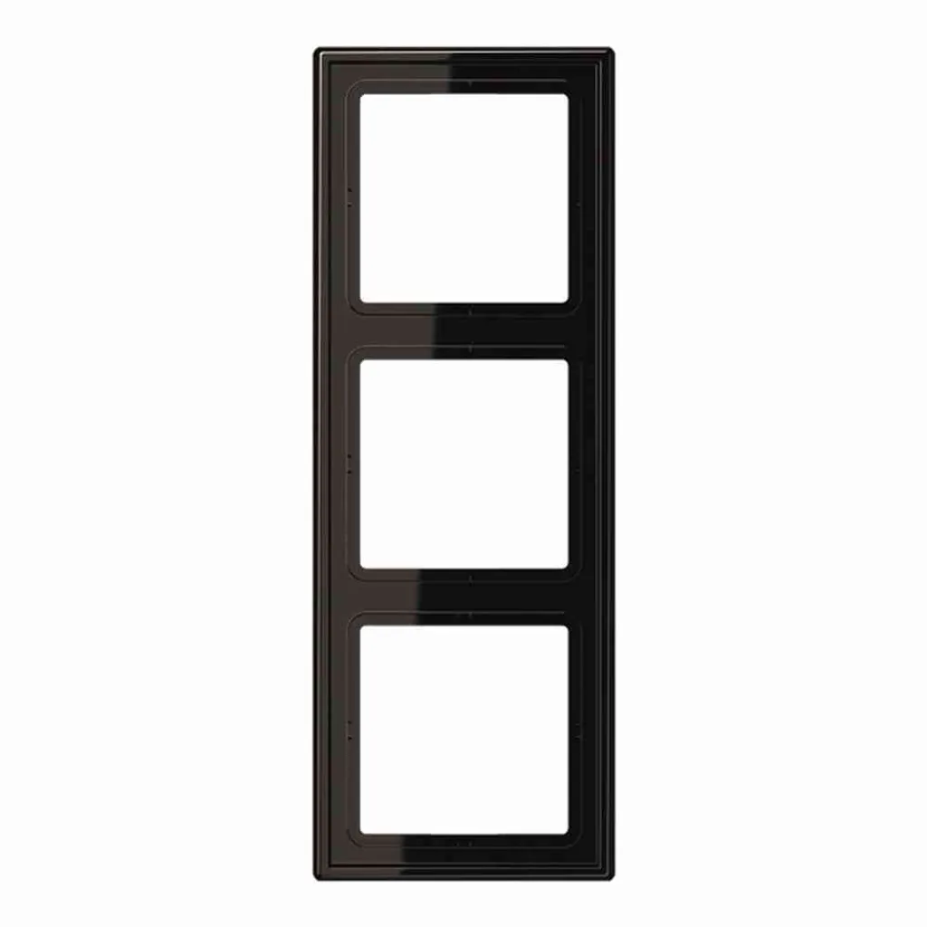 Jung LS983SW Cadre 3 Postes Noir : Finition Premium Gamme LS990