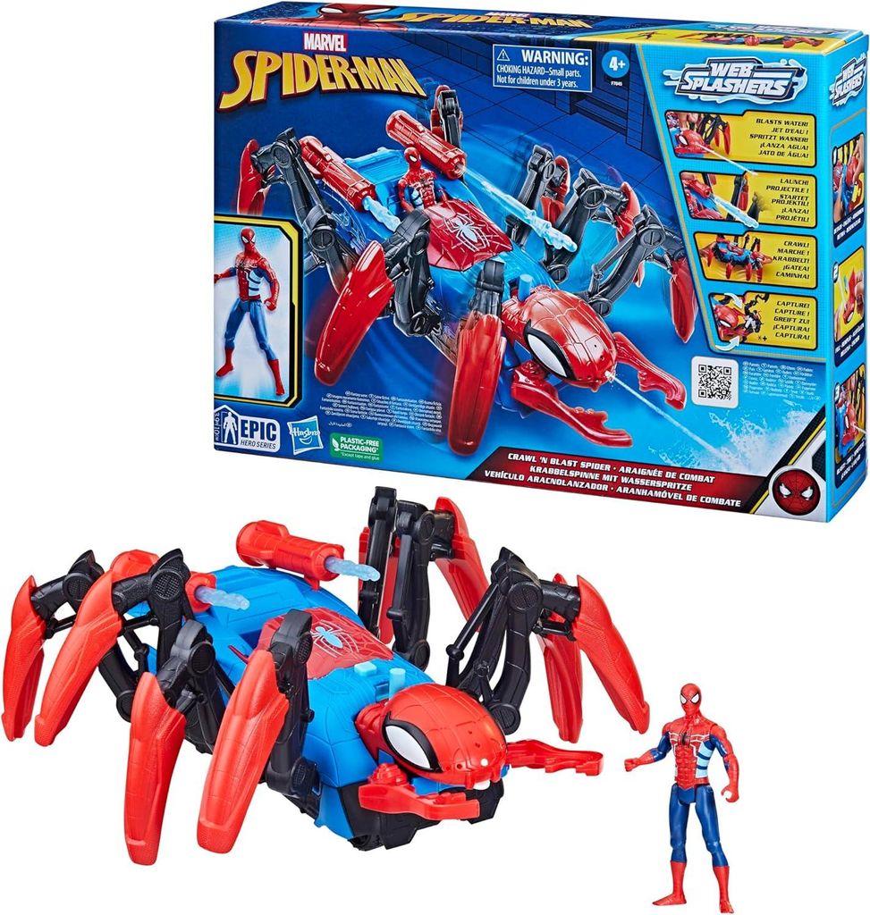 Hasbro Actionfigur Spiderman Crawl n Blast Pavouk Obrázek produktu 