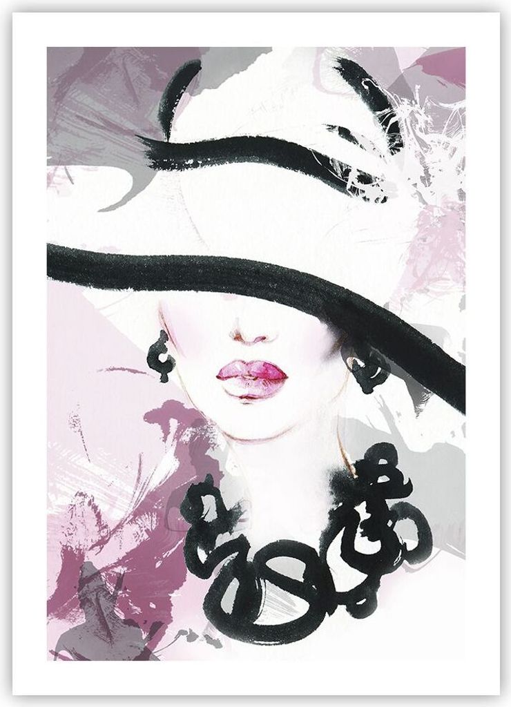 Poster - Poster ohne Rahmen - Frau Abstraktion - 50x70 cm - Wand Bild - Wanddeko - Wandbilder - Kunstposter - Wandposter - Bilder - Kunstdruck - Wa...