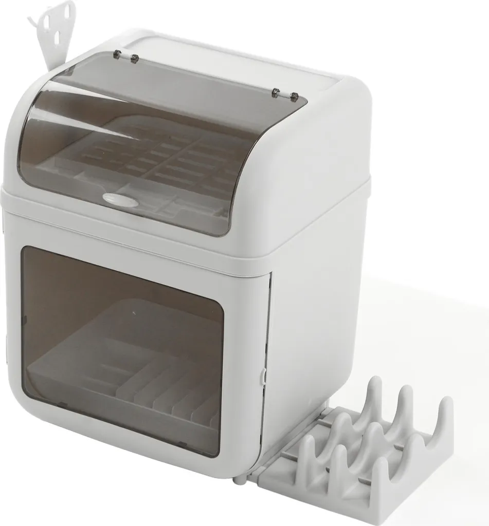 Rangement vaisselle pour cuisine compacte avec porte-baguettes amovible