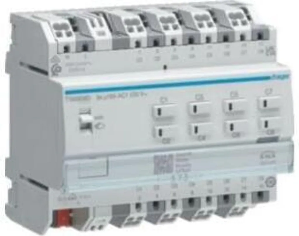 Hager TYAS608D Acteur de commutation et de stores KNX 16A Charge C