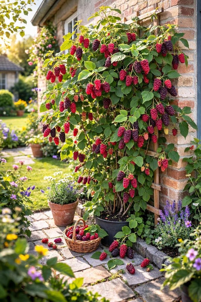 Tayberry Rubus Himbeere-Brombeere Kreuzung 60–70 cm – Produktbild 