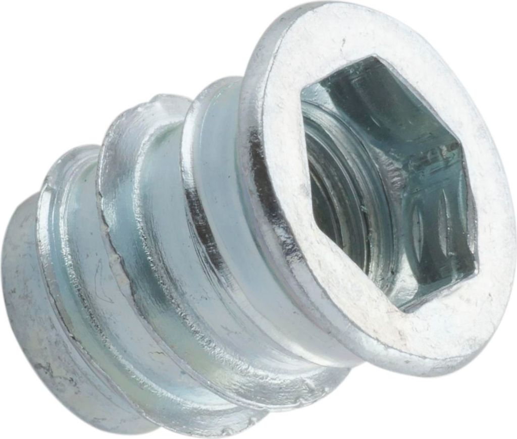 Industrie Einschraubmuffe mit Bund M 8x 15 verzinkt mit Innensechskant