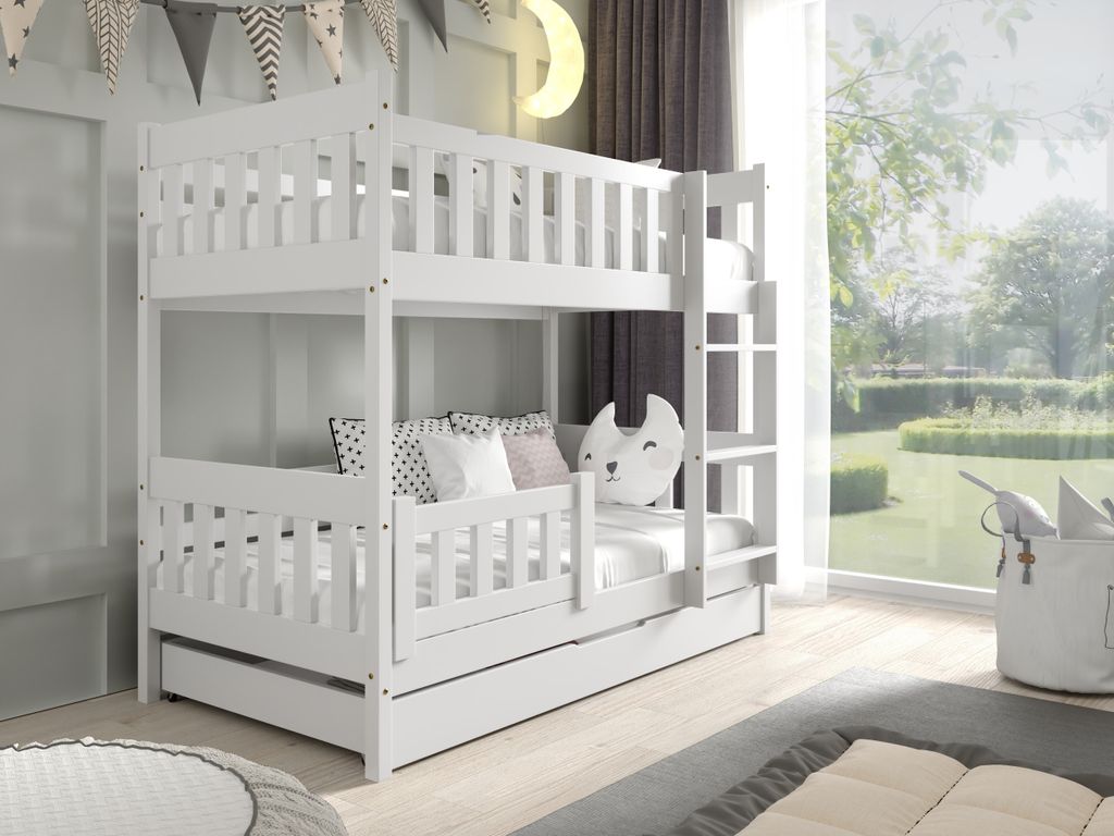 Masseno Etagenbett LUCIA 80x160 cm mit Schublade, Produktbild 
