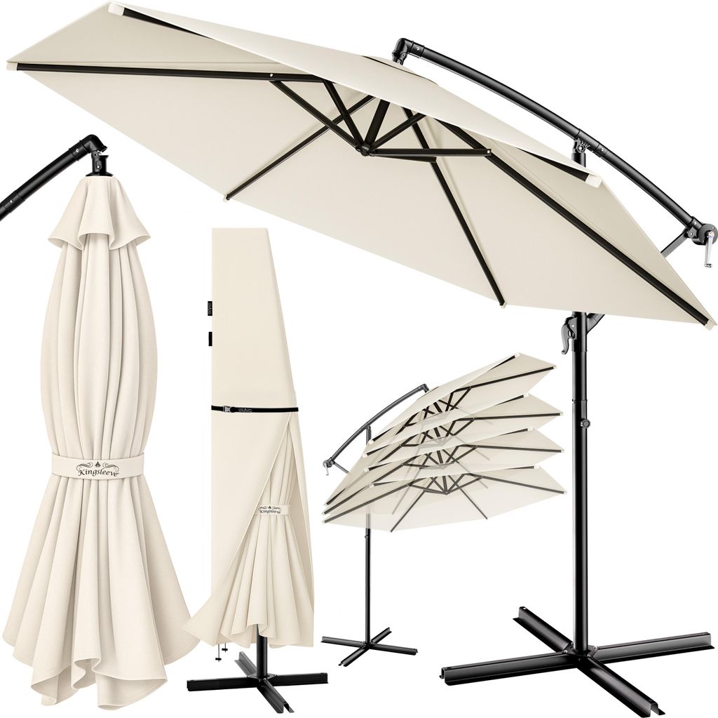 KINGSLEEVE® Sonnenschirm UV Schutz 80+ Ø 300cm Groß mit Produktbild 