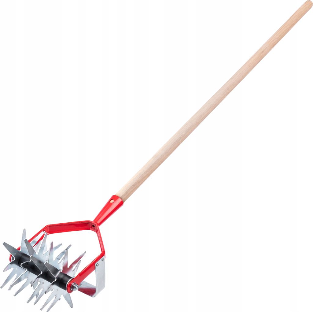 KADAX Kultivator ”Berget”, Gartenfräse, Vertikutierer für Garten mit Holzstiel, 13 cm
