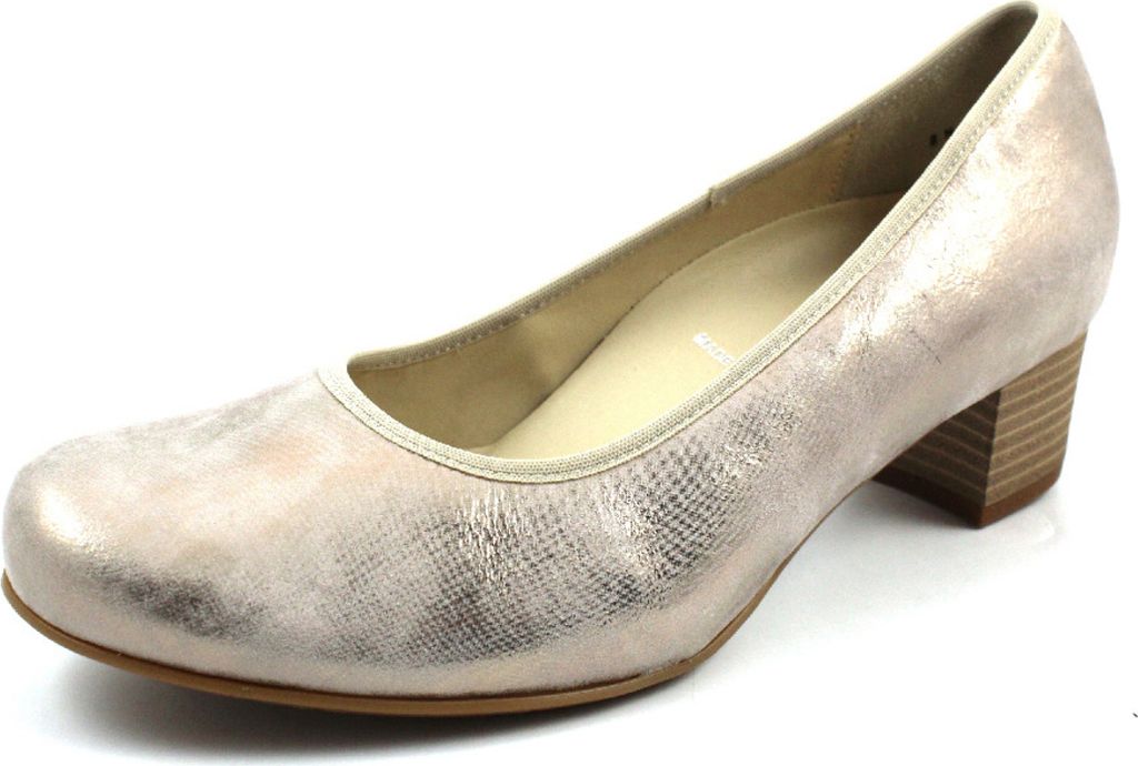 Semler Damen Pumps, Trotteur bequem beige Gr. 41/2