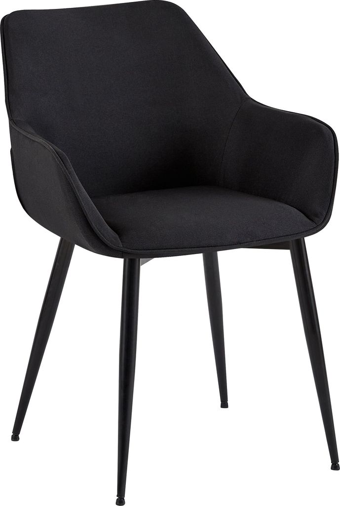 Esszimmerstuhl HLO-CP106 Stoff schwarz