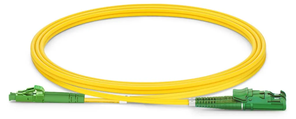 Câble Patch Fibre Optique Equip E2000/APC vers LC/APC SM Duplex 5m OS2 - 2