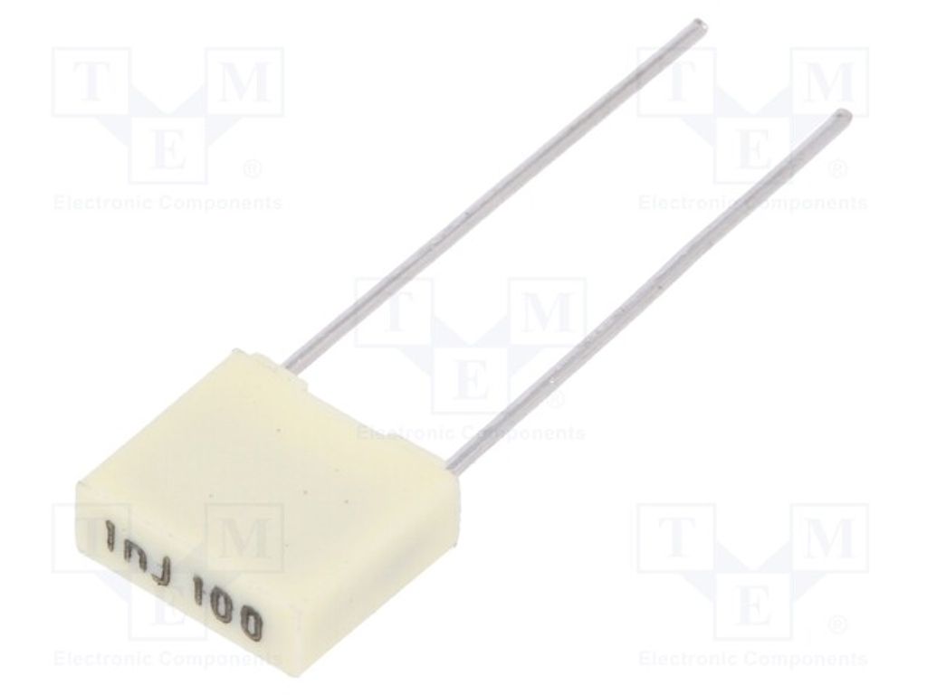 10x Kondensator: Polyester 63VAC 100VDC Rastermaß: 5mm 1nF 5% R82EC1100Z350J Poly