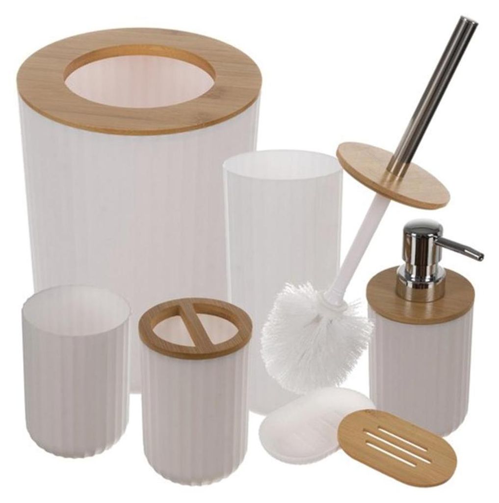 Set von Bad-Accessoires - weiß Ruhhy 24635 Produktbild 