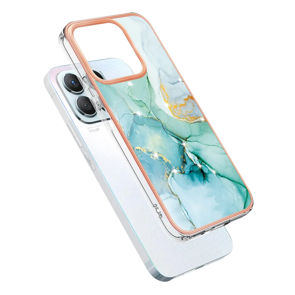 Cover Luxury Marmo Verde per Honor X8b - Eleganza in TPU Morbido - 3