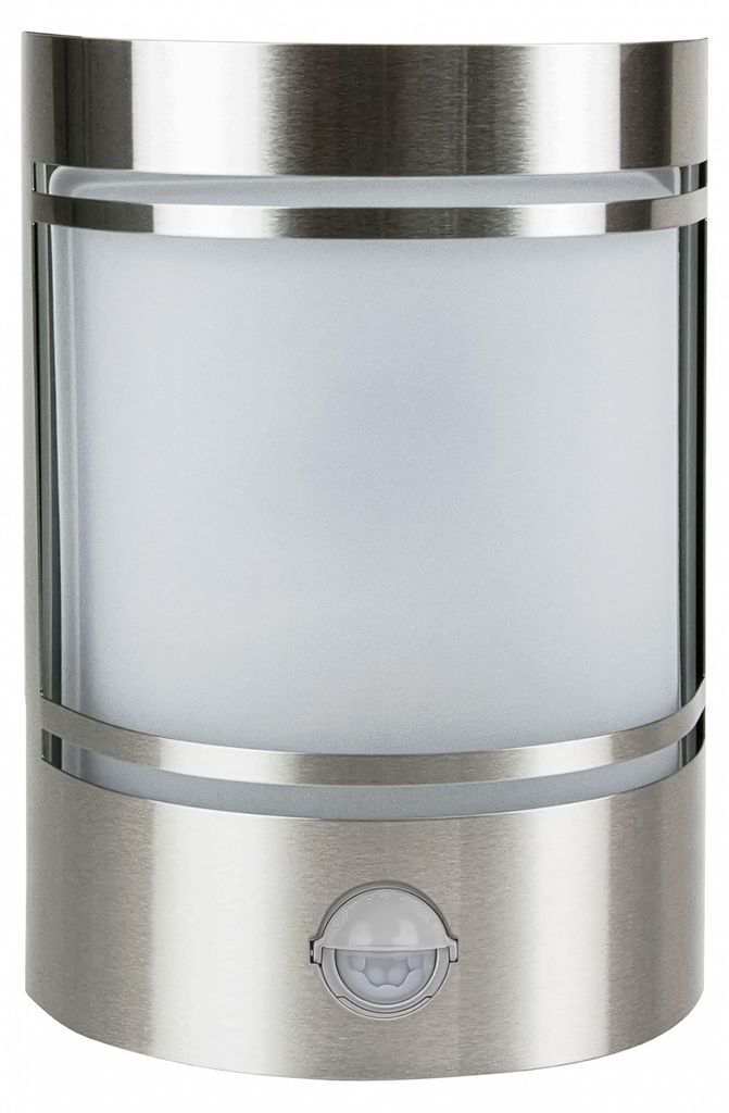 Grafner Design Edelstahl Wandlampe mit Bewegungsmelder und Produktbild 