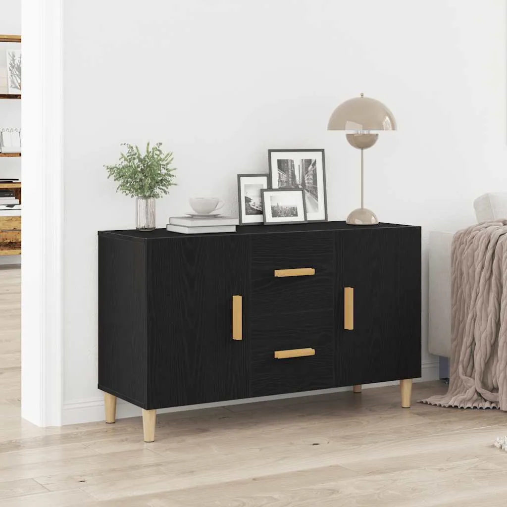 Credenza Urban Rovere Nero vidaXL 100cm - Mobile Industrial Chic