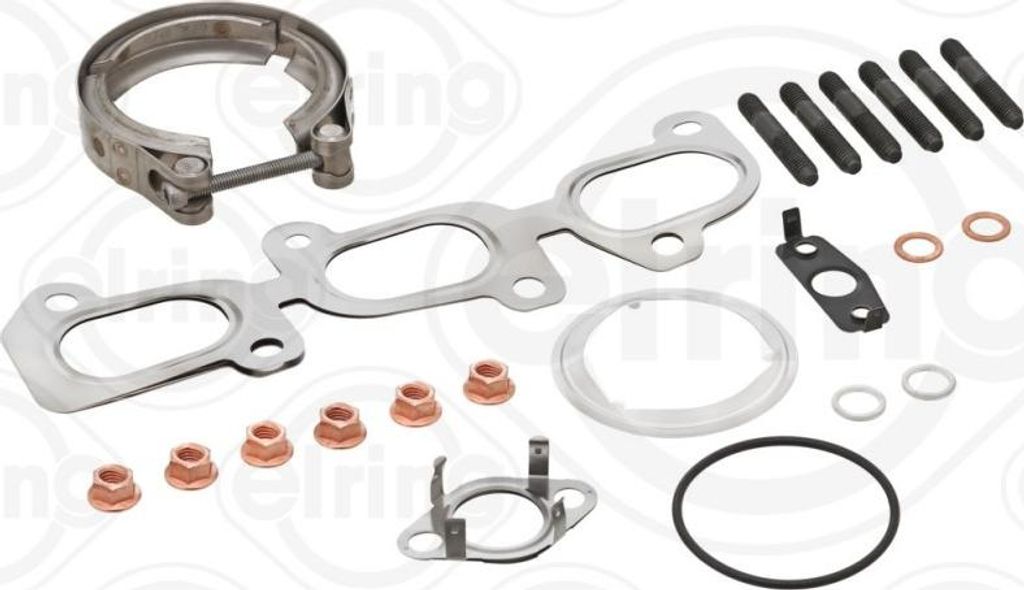 ELRING 651.020 Montagesatz Turbolader für VW Polo Schrägheck (6R1, 6C1) für AUDI A1 Sportback (8XA, 8XF) A1 Schrägheck (8X1, 8XK) für SKODA FABIA