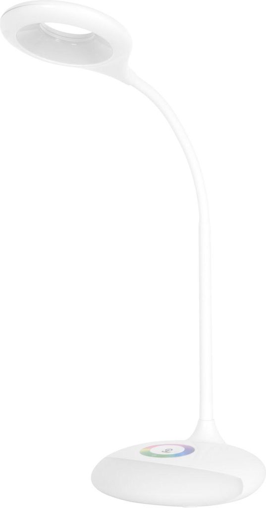 Solight LED Rechargeable Desk Lamp, 5W, RGB-Hintergrundbeleuchtung, dimmbar, USB-Netzteil