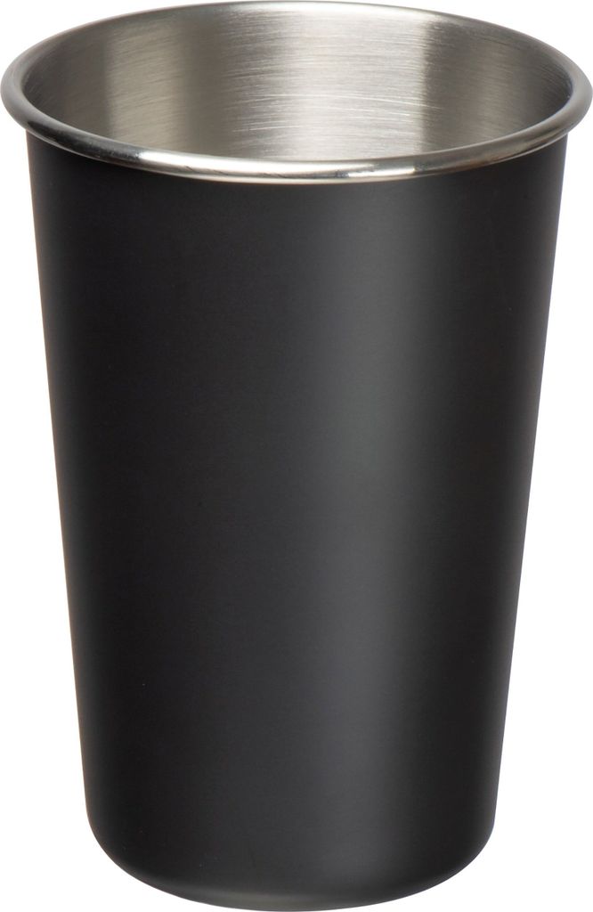 Edelstahlbecher / Trinkbecher / 480ml / Farbe: schwarz