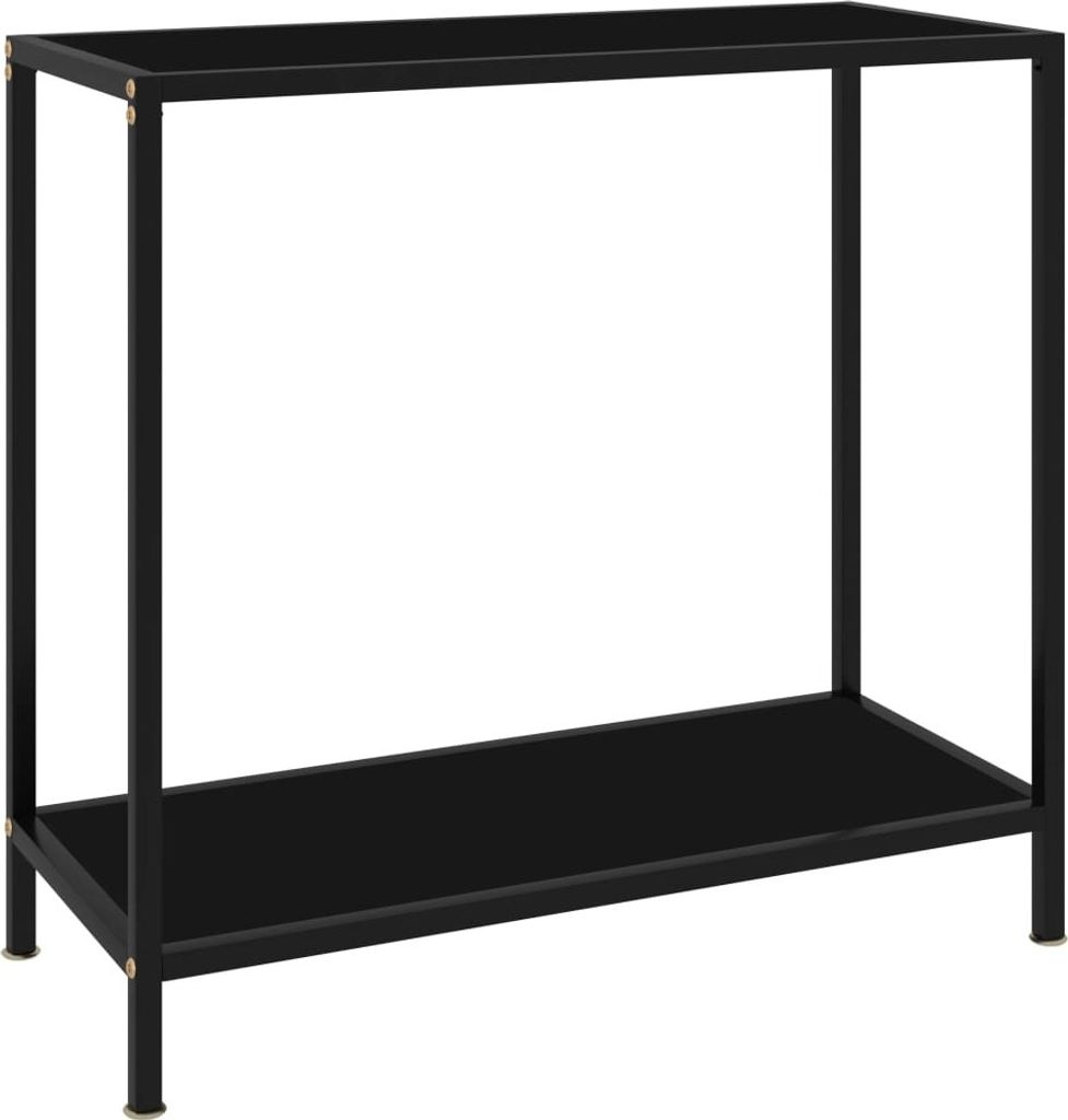 Konsolentisch Schwarz 80x35x75 cm Hartglas